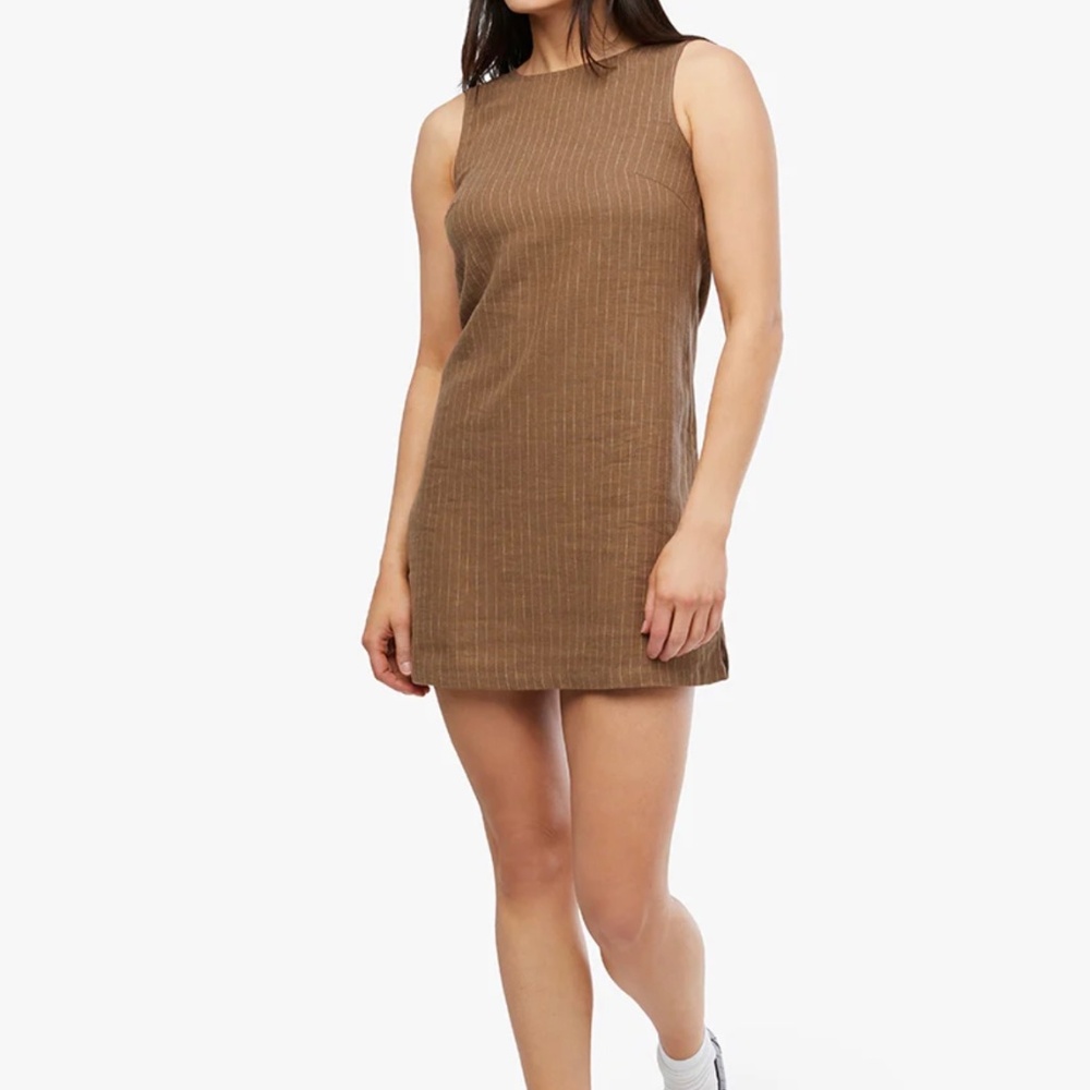 NWT WeWoreWhat A-line Muscle Dress - Brown - L